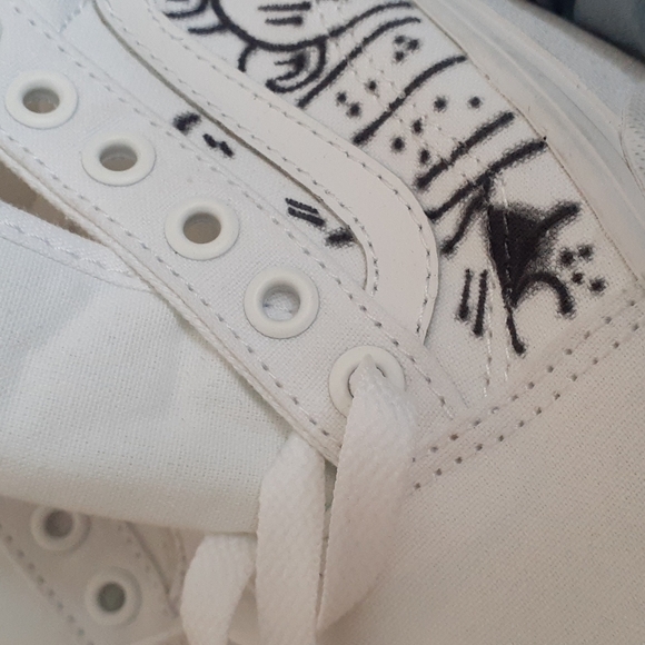 #41❤️ New Van's Doodled Old Skool platform sneakers - Picture 3 of 10